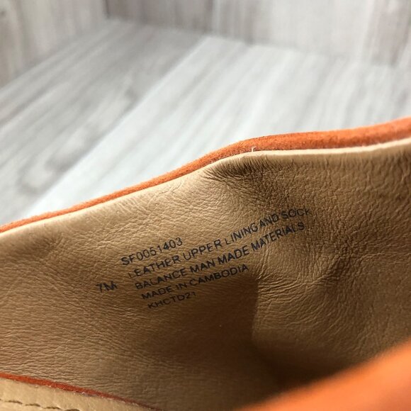 Sofft Mules Womens 7M Carrey Orange Suede Slip On Open Toe Comfort Shoes - Picture 11 of 12